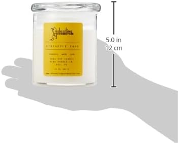 Premium Pineapple Sage Soy Wax Candle - 17 oz Handpoured, Dual Wick, 50 Hour Burn Time, Aromatic Eco-Friendly Candle