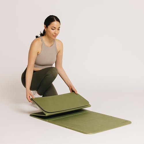 Stakt The Original Foldable Yoga Mat, Premium Fitness & Multi-Purpose Workout Mat with Non-Slip Surface, Portable & Lightweight for Studio or Home Use, As Seen on Shark Tank