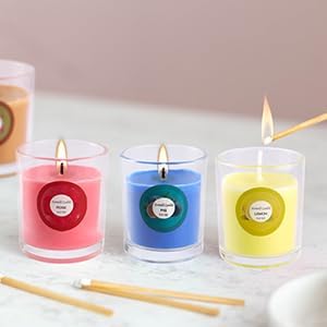 20 Pack Strong Scented Candles Gift Set with 10 Fragrances for Home and Women, Aromatherapy Soy Wax Glass Jar Candle