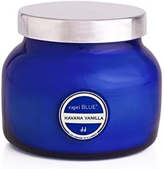 Capri Blue Scented Candles - Signature Glass Jar Candles - Long Lasting Soy Wax Blend - Luxury Home Decor - Notes of Vanilla, Bergamot, & Sandalwood - Gifts for Women (Havana Vanilla, 8 oz)