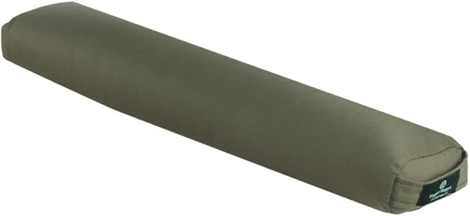 Hugger Mugger Pranayama Yoga Bolster - Very Firm, use Under Length of Spine for Deeper Breathing or Under Ankles, Handmade in The USA