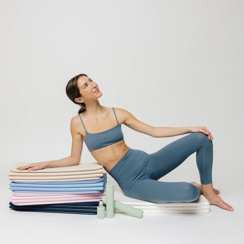 Stakt The Original Foldable Yoga Mat, Premium Fitness & Multi-Purpose Workout Mat with Non-Slip Surface, Portable & Lightweight for Studio or Home Use, As Seen on Shark Tank