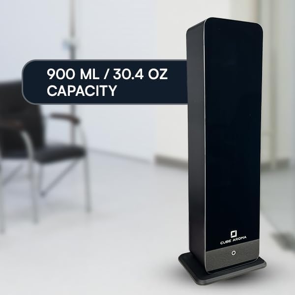 CA-2700 Black Diffuser - Aromatherapy Diffuser - Wall Mount Essential Oil Diffuser - Smartphone Control - Timer - Adjustable Mist Intensity - Perfect for Luxury Homes, Office, Hotel Lobby