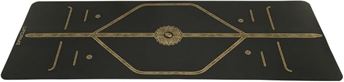 Liforme Printed Yoga Mat Collection - Free Yoga Bag Included - Patented Alignment System, Warrior-like Grip, Non-Slip, Eco-friendly, Sweat-resistant, Long, Wide and Thick for Comfort
