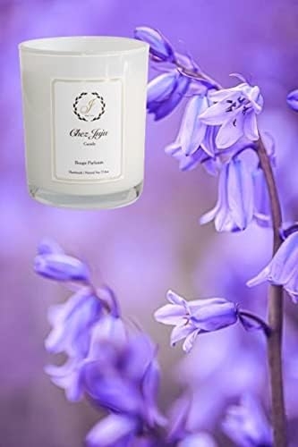 Natural Soy Wax Candle | Wild Bluebell & Musk | Luxurious Scented Candle Fragrance Aromatherapy | Clean Burning | Handcrafted | Plant-Based Vegan Eco Friendly | Pure Fine Essential Oils