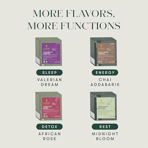Luxmi Estates Turmeric Time-Out Herbal Tea 25 Tea Bags (50g) Pack