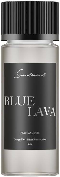 Scentiment Diffuser Oil - Blue Lava Designer Collection | Aromatherapy Home Fragrance | Luxurious Scent with Notes of Lime, Orange Zest, Cassis, Green Leaves (50 mL)