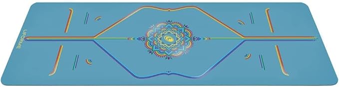 Liforme Printed Yoga Mat Collection - Free Yoga Bag Included - Patented Alignment System, Warrior-like Grip, Non-Slip, Eco-friendly, Sweat-resistant, Long, Wide and Thick for Comfort