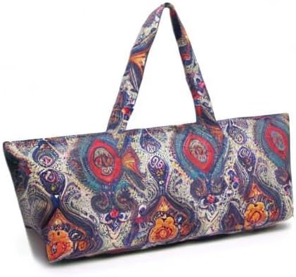 ELENTURE Large Yoga Mat Bag for Women Men, Travel Gym Bag for Pilates Office Beach Workout, Yoga Mat Tote Carrier with Mat Strap for 1/4" 1/2" Thick Exercise Yoga Mat