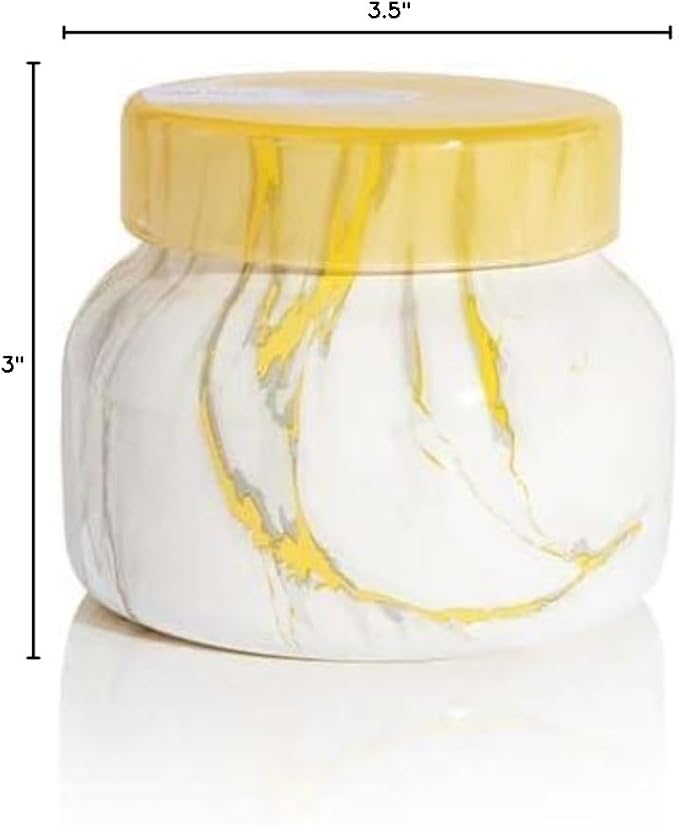 Capri Blue Modern Marble Jar Candles - Luxury Scented Candles for Home - Long Lasting Soy Wax Blend - Scented Home Decor Gifts - Pineapple Flower (8 oz)