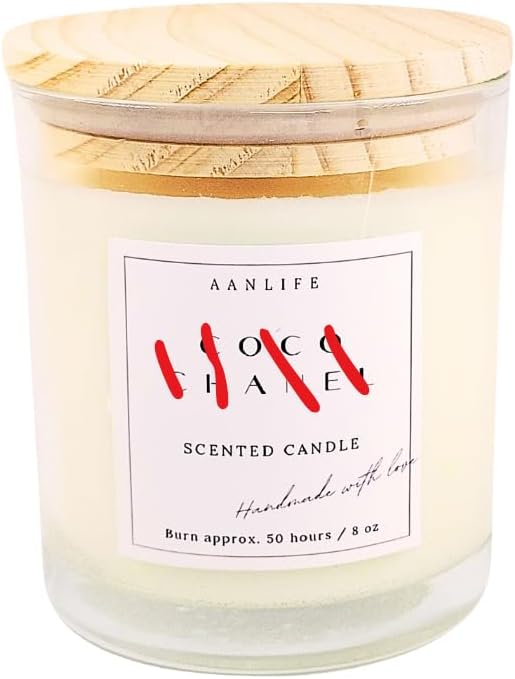 Luxury Scented Candle Inspired by Iconic French Perfume, 50 Hr Burn, Signature Edition,10 oz, Gift for Women, Premium American Organic Wax, USA