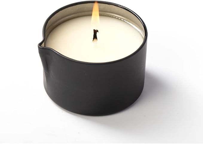 Vegan Home SPA Scented Aromatherapy Massage Candle for Skin Moisturizing,Soybean Wax Massage Body Oil for Foot Treatment, Romantic Gift for Friend Coffee Vodka Scent 2.35 OZ