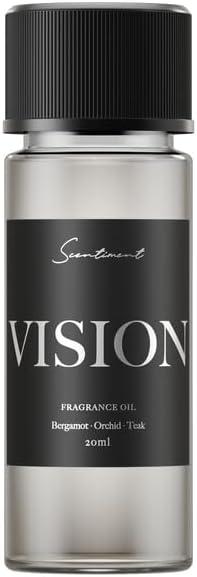 Scentiment Diffuser Oil - Vision Designer Collection | Aromatherapy Home Fragrance | Luxurious Scent with Notes of Bergamot, Orchid, Teak (20ml)