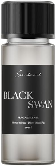 Scentiment Diffuser Oil - Black Swan | Aromatherapy Home Fragrance | Inspired by Edition® New York | Luxurious Scent with Notes of Blonde Woods, Rose, Black Fig (20 mL)