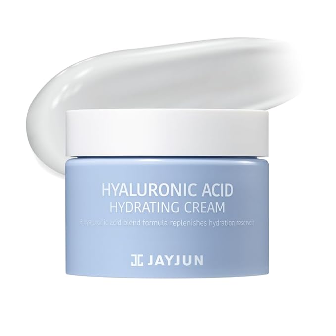 JAYJUN Hyaluronic Acid Hydrating Cream 50g - Lightweight Daily Moisturizer with 8-Weight Hyaluronic Acids & Panthenol