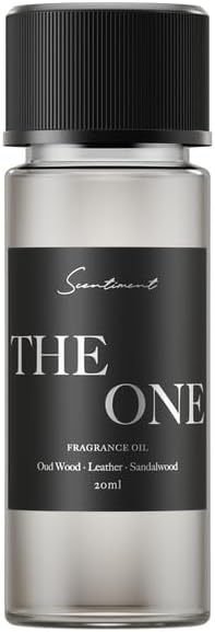 Scentiment Diffuser Oil - The One | Inspired by Luxury Five Star Hotel Lobby Scent | Aromatherapy Fragrance Oil | Notes of Cardamom, Leather, Lemon with Cinnamon & Sandalwood (20 mL)