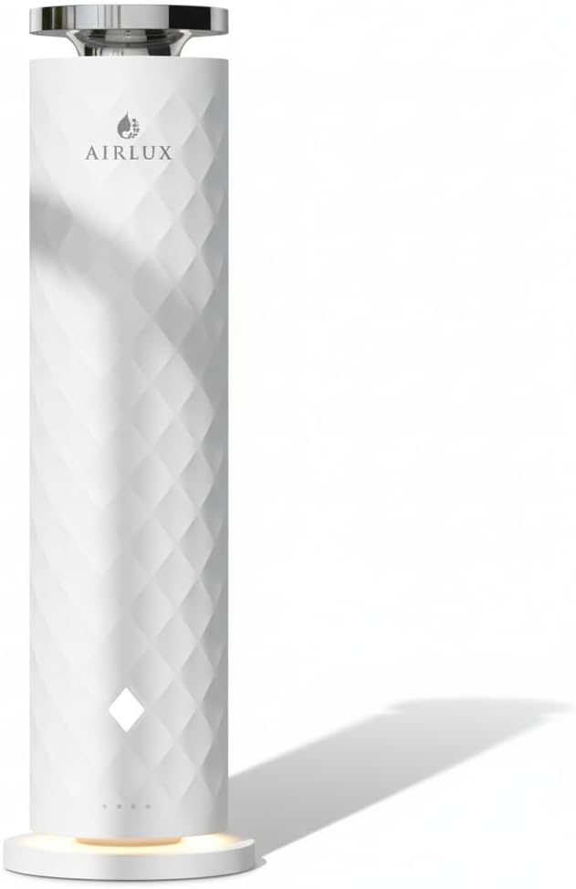 Lunar Pro 300 Smart Cold Air Diffuser,120ml Capacity, 800 Sq Ft Coverage, Ambient Light, Ultra-Quiet Operation (White)