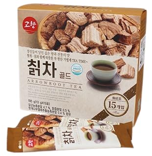 Korean Kudzu (Arrowroot) Tea Mix 칡차 Traditional Herbal Drink Powder with Kudzu Root | Instant Stick Packs, Easy to Brew | Naturally Caffeine-Free | DAHLORE (Kudzu)