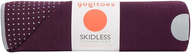 Manduka Yogitoes Hot Yoga Mat Towel - 71" | Moisture Activated Grip | Patented Silicone Nubs | Highly Absorbent, Durable & Easy Care | Made from Recycled Materials | 71 x 24 Inches