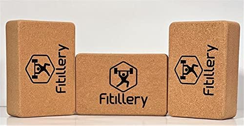 Fitillery Yoga Block, Resilient Material, Easy to Grip, Comfortable Edges - 2 PACK