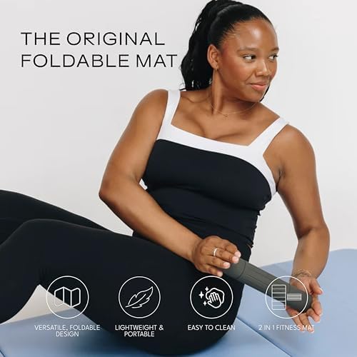Stakt The Original Foldable Yoga Mat, Premium Fitness & Multi-Purpose Workout Mat with Non-Slip Surface, Portable & Lightweight for Studio or Home Use, As Seen on Shark Tank