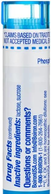 Boiron Homeopathic Phosphorus, 30C Pellets, 80-Count Tubes (Pack of 5)