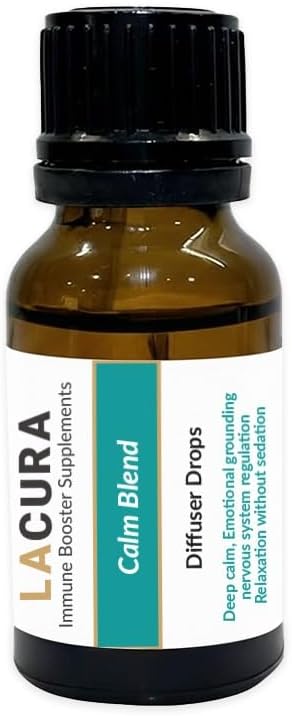Lacura Immune & Calm Essential Oil Blend Bundle – Immune Blend 15ml + Calm Blend 15ml – Aromatic & Topical Use