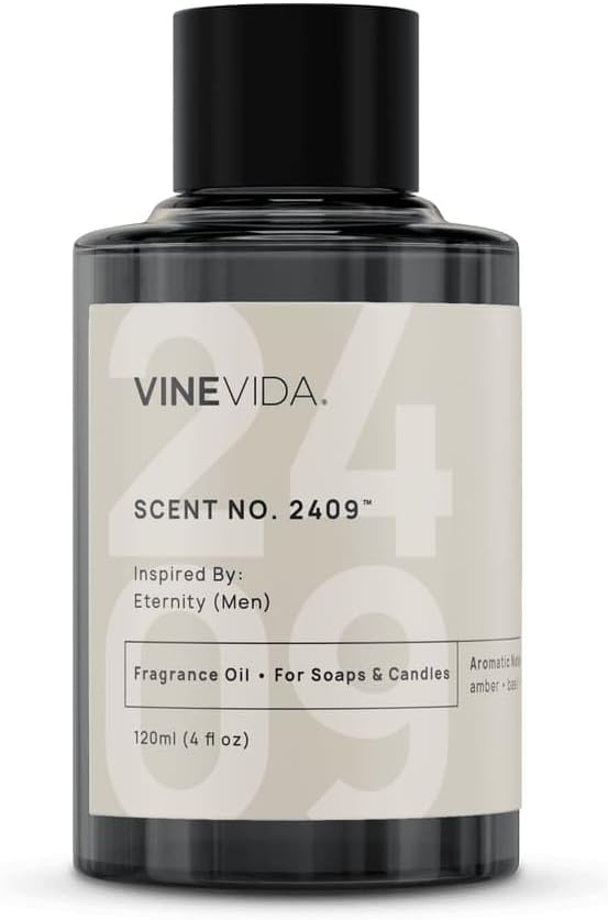 VINEVIDA [120mL] Eternity (Men) Fragrance Oil for Candle Making - Natural Candle Oil Scents - Soap Making Essential Oil - Made in USA
