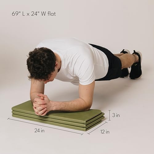 Stakt The Original Foldable Yoga Mat, Premium Fitness & Multi-Purpose Workout Mat with Non-Slip Surface, Portable & Lightweight for Studio or Home Use, As Seen on Shark Tank