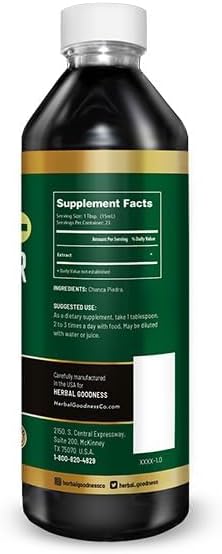 Stone Breaker 12oz – Organic Chanca Piedra Kidney Detox & Gallbladder Cleanse – Dissolves Kidney Stones & Gallstones Fast – Natural Stone Breaker Supplement for Detox and Crystal Flush – 1 Bottle