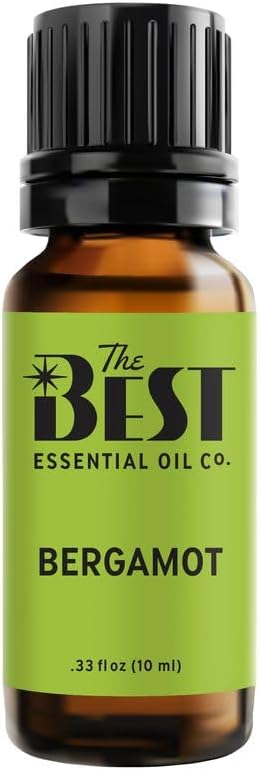 The Best Bergamot Essential Oil- Premium Grade- 100% Pure & Natural for Aromatherapy, Diffuser, Spa, Massage, Air Freshener- 10 ml (.33 fl oz)