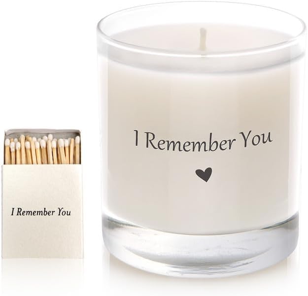 Sympathy Gift Basket for Loss of a Loved One | Hand Poured Scented Candle with Premium Wick Trimmer, Candle Snuffer, & Wick Dipper | Bereavement Candle Gifts with Matchbox
