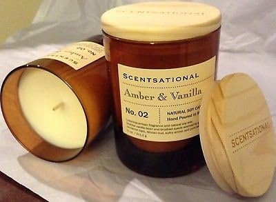 Scentsational Amber & Vanilla Candle