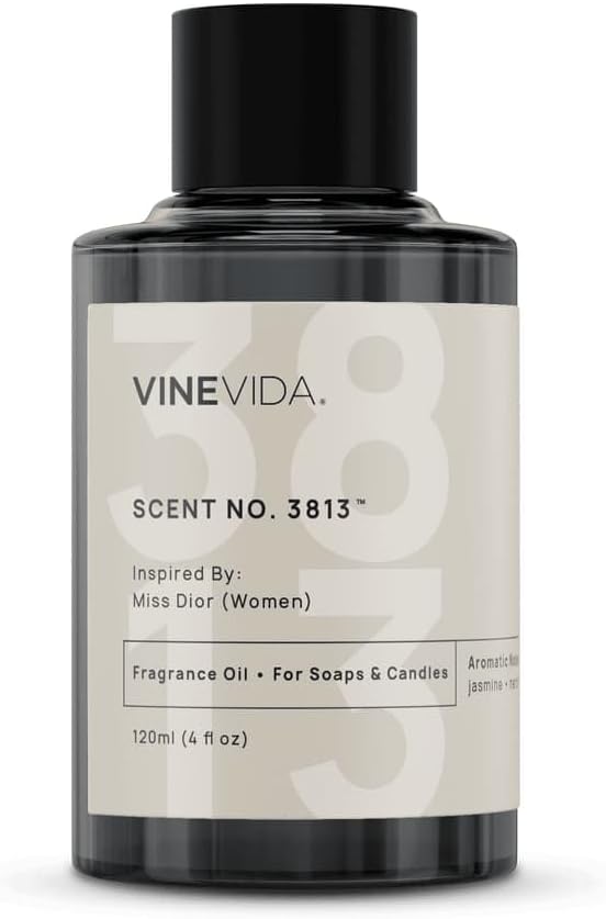 VINEVIDA [120mL] Bright Crystal (Women) Fragrance Oil for Candle Making - Natural Candle Oil Scents - Soap Making Essential Oil - Made in USA