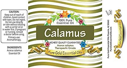 Pure Gold Essential Oils - Calamus Essential Oil - 0.33 Fluid Ounces