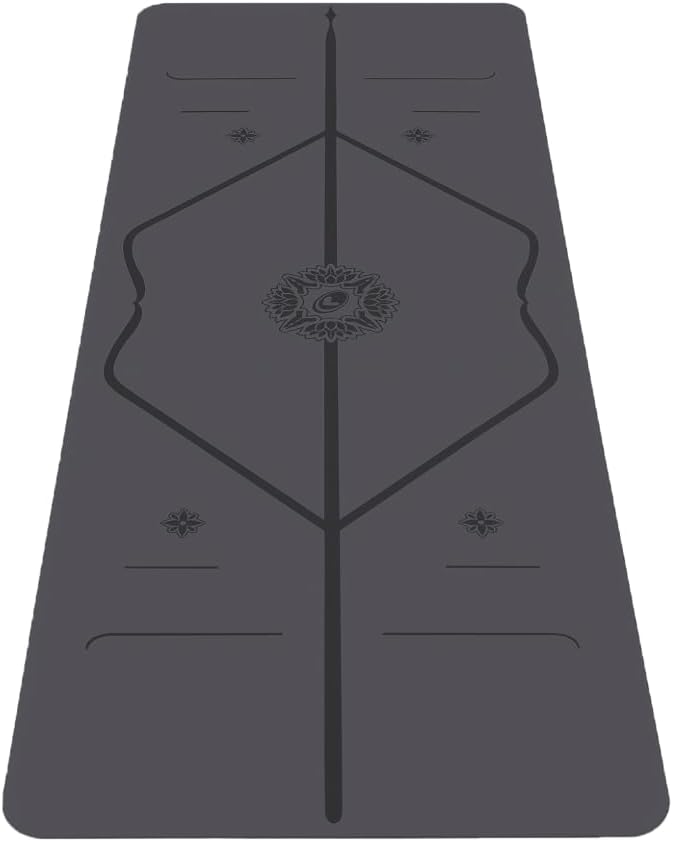 Liforme Special Yoga Mat – Free Yoga Bag Included - Patented Alignment System, Warrior-like Grip, Non-slip, Eco-friendly, Sweat-Resistant, Long, Wide, 4.2mm thick mat for comfort