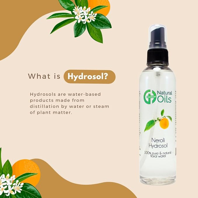 Neroli Hydrosol (Floral Water) - 16 fl oz Plastic Jug w/Cap - 100% Pure (NOT Oil)