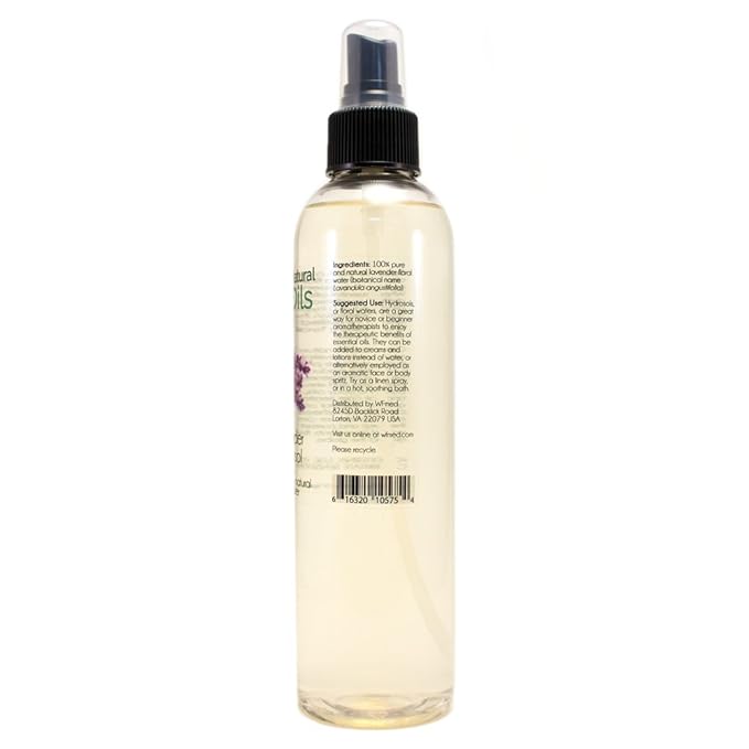 GreenHealth Lavender Hydrosol (Floral Water) - 8 fl oz Plastic Jug w/Cap - 100% Pure (NOT Oil)