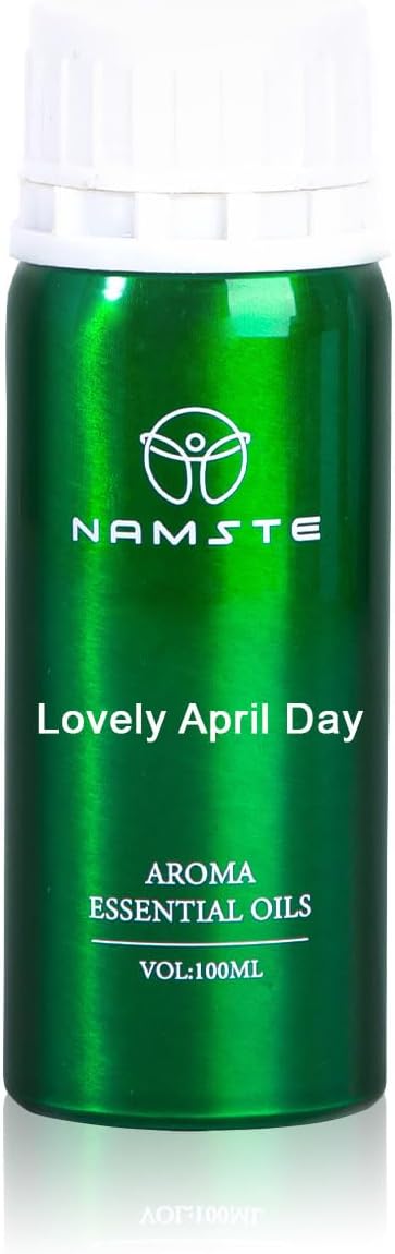 Lovely April Day 3.38 Fl Oz Essential Oil for Diffuser - Sweet Orange & Lemon Scent Humidifier | Revitalizing Musk & Wood Aromatherapy Oil Refill for Home, Yoga & Air Freshening