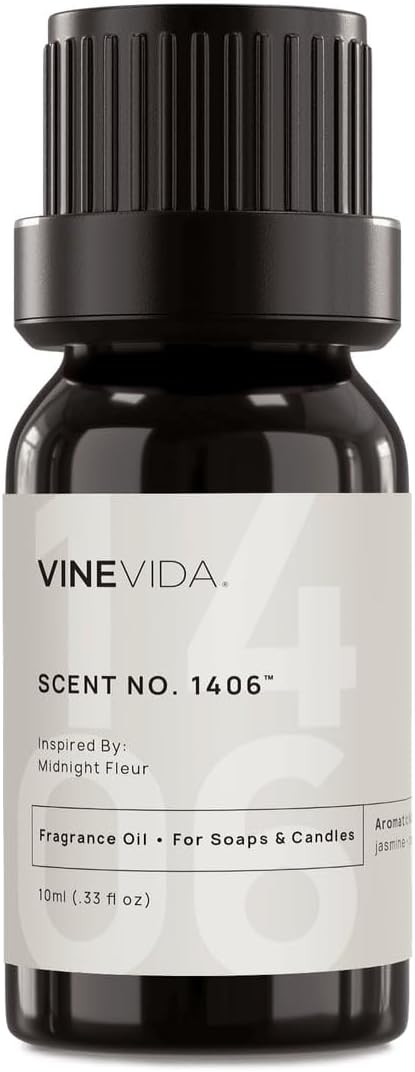 VINEVIDA Scent No.1406 Fragrance Oil for Candle & Soap Making - 0.33oz Natural Candle Scents - Made in USA