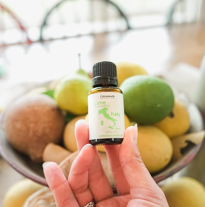 Lime Essential Oil - Direct from Citrusmade in Sicily- Pure Essential Oils for Diffusers and Aromatherapy in The Mediterranean - 100% Pure Therapeutic Grade (22lbs)