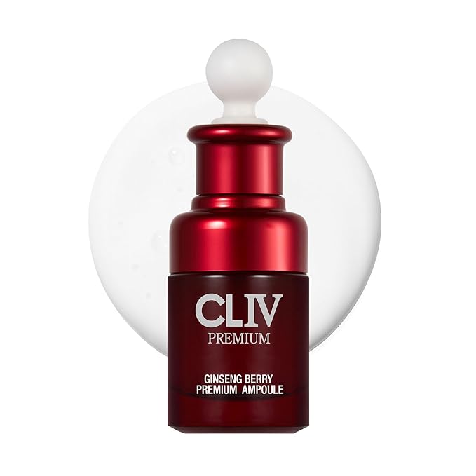 CLIV Ginseng Berry Premium Ampoule, Nourishing Facial Ampoule for Dry and Tired Skin, Healthy and Dewy Skin, Authentic Korean Skincare (Special Kit)