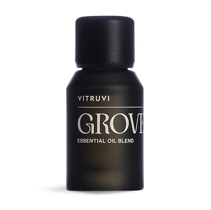 Vitruvi Grove, Grounding Essential Oil Blend, 100% Pure Pine, Fir, Spruce and Cedarwood Oil (0.5 fl.oz)