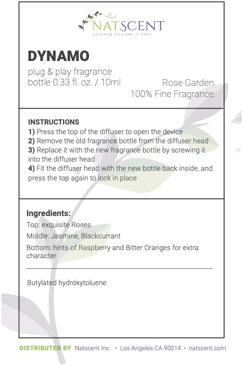 Rose Garden Essential Oils for Diffusers for Home, Nature-derived Rose Essential Oil, Long-Lasting & Family-Friendly Diffuser Oils Scents, IFRA Certified, Cold Air & Ultrasonic – 0. 33 oz