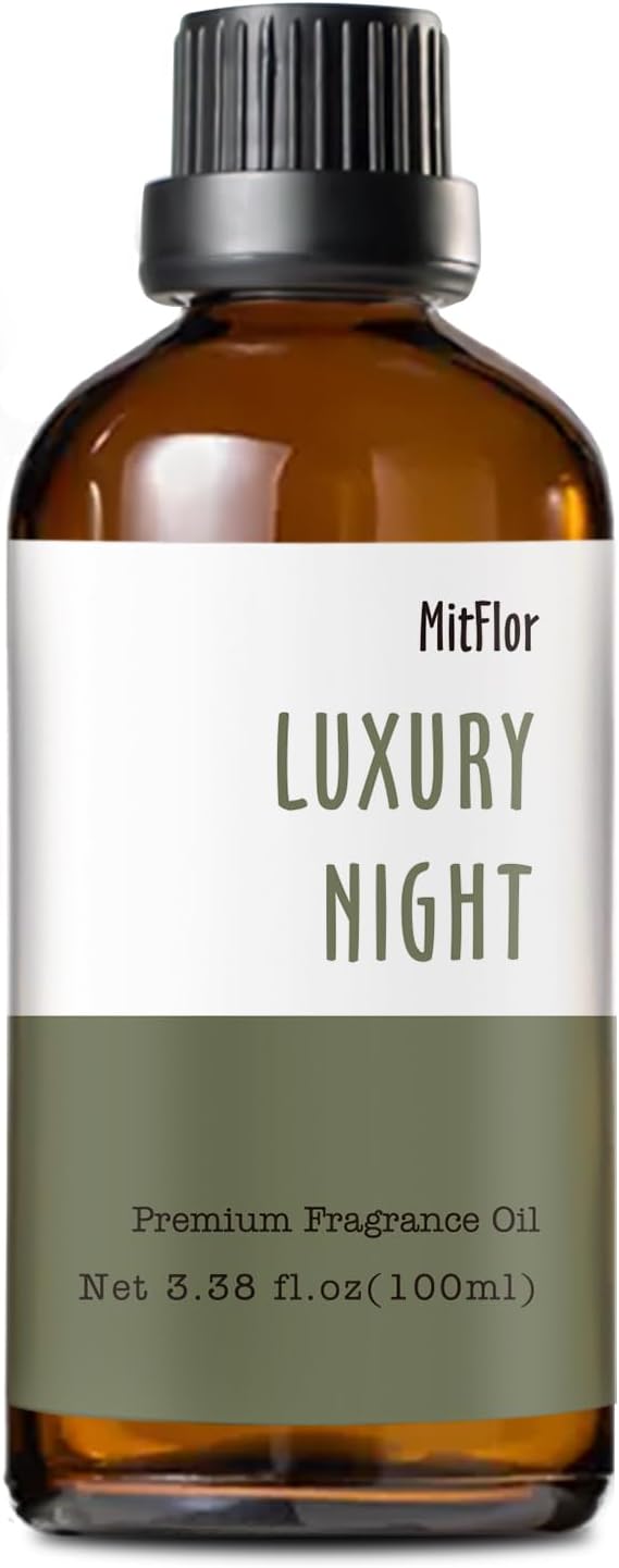 Luxury Night Fragrance Oil, MitFlor Hotel Diffuser Scent Essential Oil, 3.38 OZ/100ML, Inspired by Marriott Hotel, Large Size Premium Fragrance Oil for Soap & Candle Making