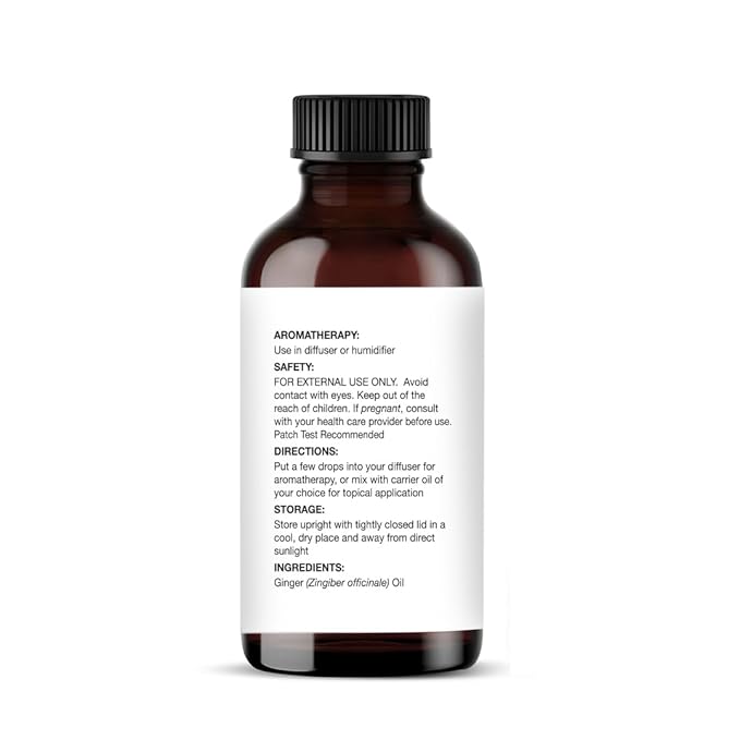 Majestic Pure Essential Oil with Glass Dropper - 100% Pure and Natural - Essential Oils for Diffuser, Aromatherapy, Soap and Candle Making, Ginger Essential Oil, Ginger Oil, 1 Fl Oz