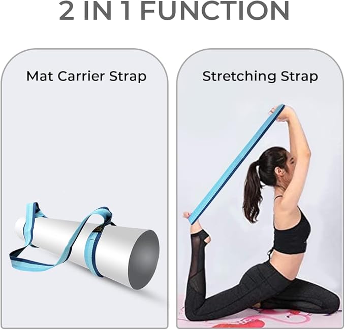 Samadhaan Yoga Mat Carrier Strap | Adjustable Mat Holder Sling for Carrying Mats | Thick & Comfy Texture | Yoga Mat Strap
