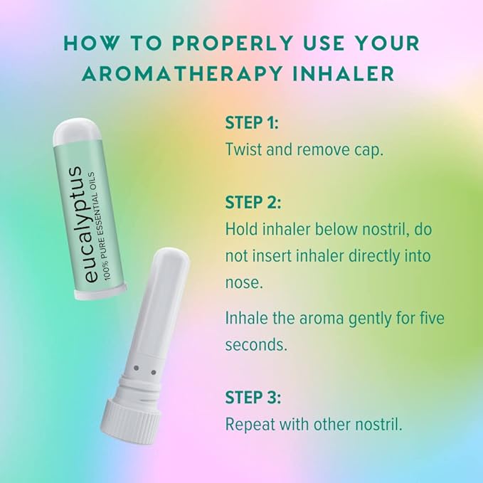 MOXĒ Nasal Inhalers Bundle, 8 Essential Oils, 100% Pure and Undiluted, Therapeutic Grade, No-Mess Portable Aromatherapy, Includes Eucalyptus, Peppermint, Lavender, Wintergreen, Made in USA - Pack of 8