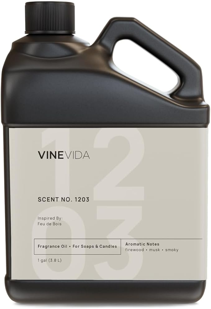 VINEVIDA 128oz Scent No.1203 Fragrance Oil for Candle & Soap Making - Natural Candle Scents Made in USA