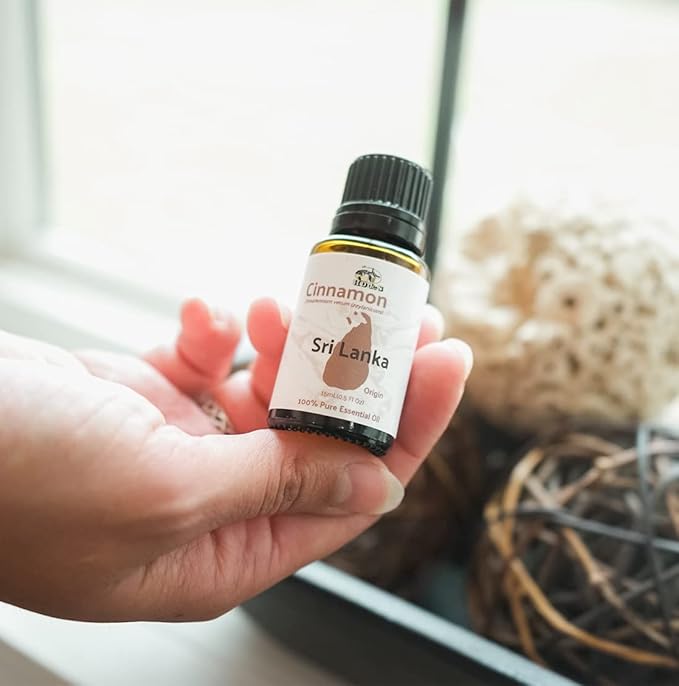 Cinnamon Essential Oil - Direct from Sri Lankan Essential Oils - 100% Pure - Natural Aceite de Canela for Aromatherapy & Wellness - Premium Grade (22lbs)